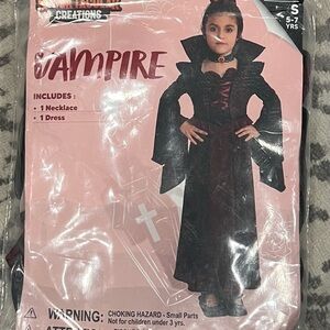Spooky Vampire Kids Costume - Black and Red